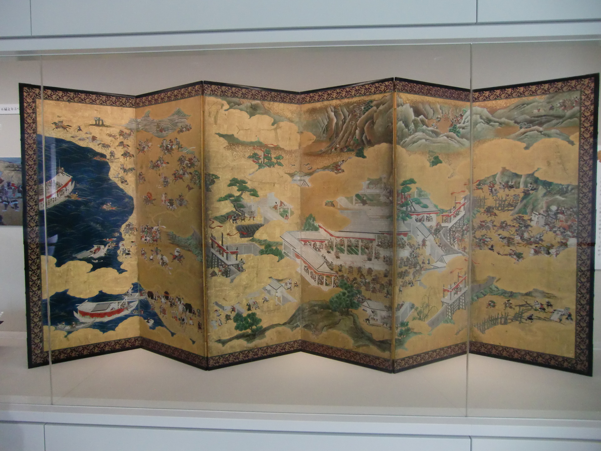 色紙額 絵画 平 敦盛 一の谷合戦図 絵画